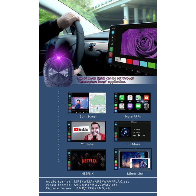 AI Box + ฟรี Air mouse remote ใช้กับรถยนต์ที่มี Carplay