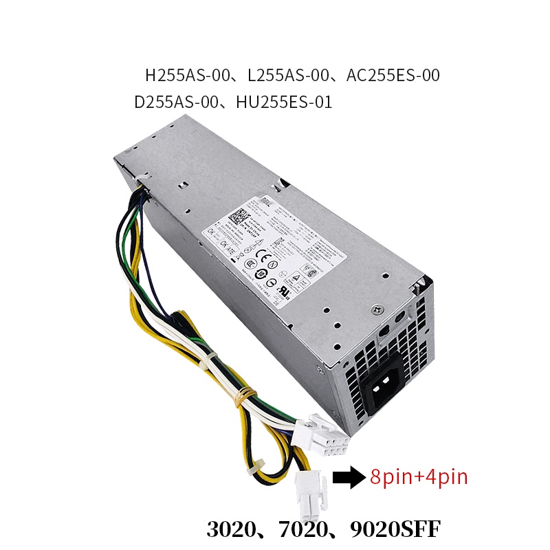 แหล่งจ่ายไฟสำหรับ Dell 3020 7020 9020 T7100 255W แหล่งจ่ายไฟ L255AS-00 D255AS-00 H255AS-00 H255ES-01