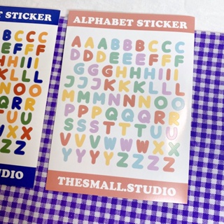 (สินค้าพร้อมส่ง) สติกเกอร์ตัวอักษรภาษาอังกฤษ Alphabet Sticker ขนาด A6