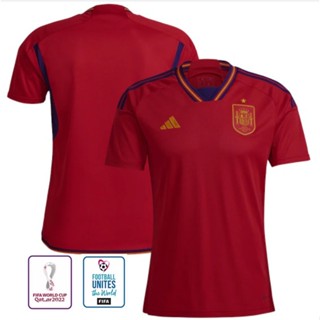 เสื้อกีฬาแขนสั้น ลายทีมชาติสเปน 2022 2023