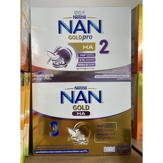 NAN GOLD pro HA 2 Follow-on Formula แนน โกลด์ โปร เอชเอ 2 อาหารสูตรต่อเนื่องสำหรับทารกและเด็กเล็ก 1400 กรัม