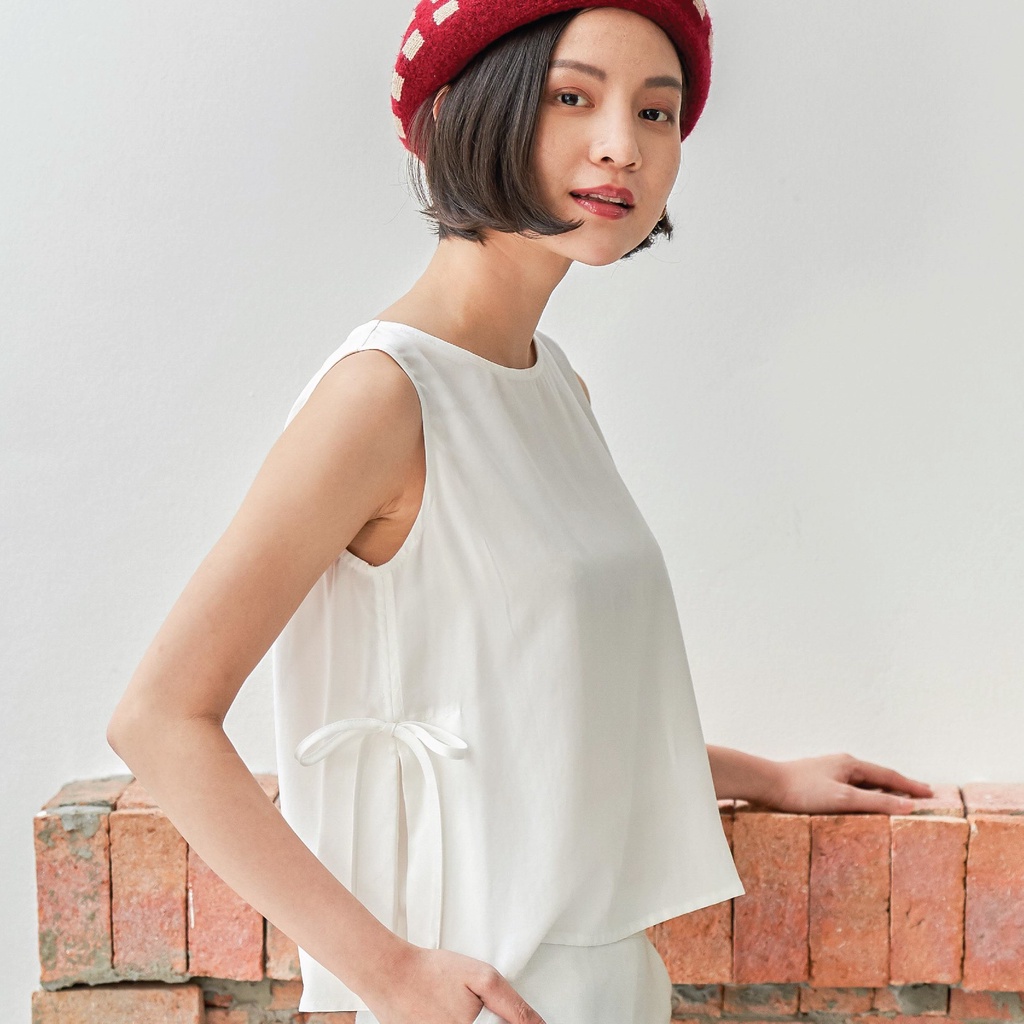 C&D เสื้อแขนกุด Cotton Blouse ผ้าคอตตอน CT6RWH