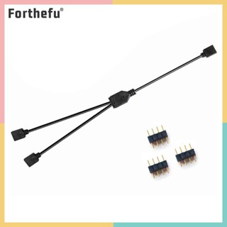 ★ Forthefu ★  อะแดปเตอร์สายเคเบิลต่อขยาย 5V 3Pin 12V 4Pin ARGB RGB สําหรับเมนบอร์ด