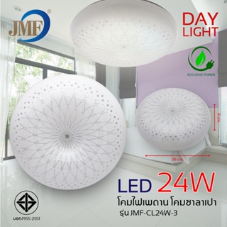 สินค้าพร้อมส่ง โคมไฟเพดาน โคมไฟติดเพดาน lED 28/24W ทรงซาลาเปา สำเร็จรูปพร้อมใช้ โคมซาลาเปา แสงขาว day light โคมไฟซาลาเปา