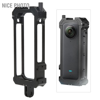 BNice กรอบอลูมิเนียมอัลลอยด์ ป้องกันกล้องแอคชั่น สําหรับ Insta360 One X3 Extended 1/4 นิ้ว