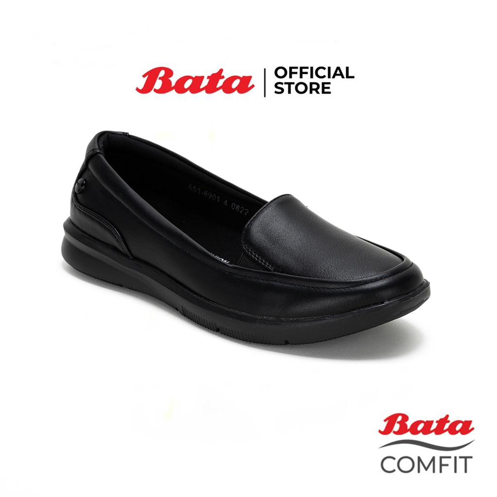 Bata บาจา รองเท้าสลิปออน คัทชูหุ้มส้นแบบสวม รองรับน้ำหนักเท้าได้ดี นุ่ม ใส่สบาย สำหรับผู้หญิง รุ่น STRIDE สีดำ 6516901
