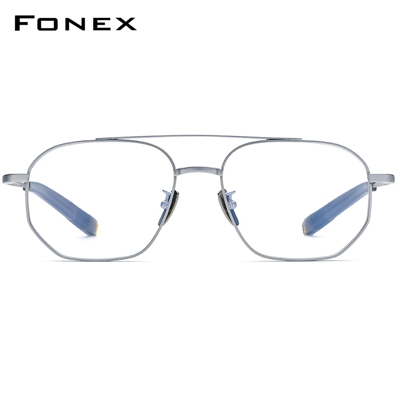 Fonex ใหม่ แว่นตาแฟชั่น กรอบไทเทเนียมบริสุทธิ์ ทรงสี่เหลี่ยม สไตล์วินเทจย้อนยุค สําหรับผู้ชาย 2022 BTW07518