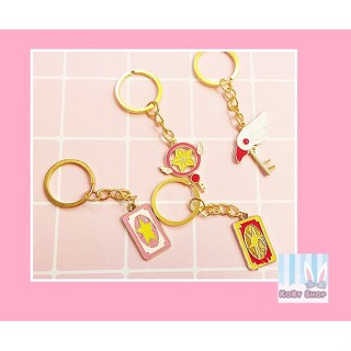 (ห้ามซื้อ) สุ่มพวงกุญแจการ์ด Sakura Kinomoto Magical Cardcaptor Sakura น่ารัก การ์ดแคปเตอร์ซากุระ