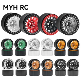 Myhrc ขอบล้อโลหะ 2.2 นิ้ว สําหรับรถไต่หินบังคับ 1/10 TRX4 TRX6 Axial SCX10 II 90046 Capra Wraith 90048 YK4082