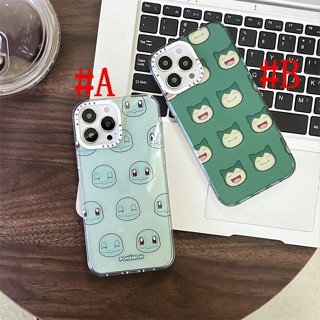 เคสแข็ง สำหรับ ไอโฟน iPhone 14 Pro Max 14 Plus iPhone 13 Pro Max iPhone 12 Pro Max Fashion Cartoon โปเกมอน Pokemon สนอร์แลกซ์ Snorlax &amp; เต่าทอง Squirtle กระรอก Hard Case