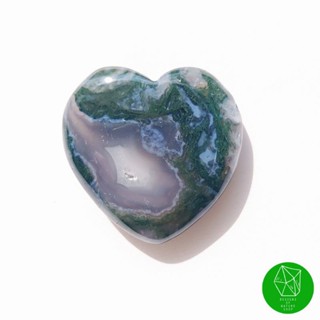 หินมอสอาเกต​ทรงหัวใจ Mos Agate