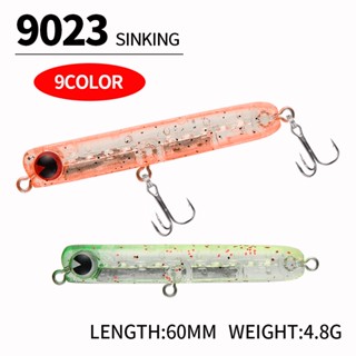 เหยื่อตกปลา 4.8กรัม 60มม Micro Sinking 1ชิ้น