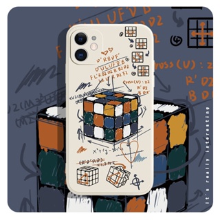 Rubiks cube เคสไอโฟน iPhone 12 11 pro max X Xr Xs Max เคส iPhone 7 8 plus 14 plus case 13 14 pro max cover TPU 7 8 plus