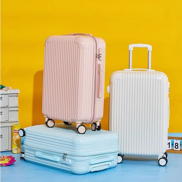 [รับประกัน3ปี ] กระเป๋าเดินทาง กระเป๋าเดินทางล้อลาก​ Colors Series เฟรมซิป วัสดุABS+PC สีสดใส 6 สี