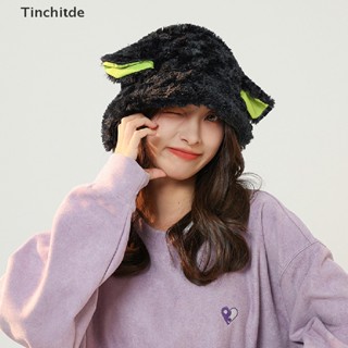 [Tinchitde] หมวกบักเก็ต ผ้าขนแกะ ลายแกะน่ารัก แฮนด์เมด สีดํา สีขาว ของขวัญวันหยุด สําหรับผู้หญิง [Preferred]