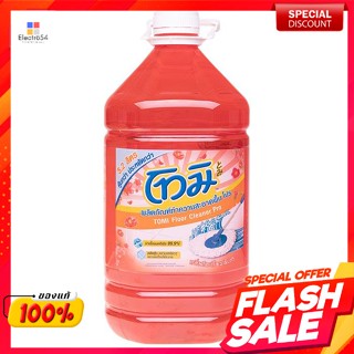 โทมิ น้ำยาถูพื้น กลิ่นโตเกียวสึบากิ สีแดง 5.2 ล.Tomi Floor Cleaner, Tokyo Tsubaki Scent, Red 5.2 liters.