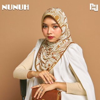 NUNUH LATTE ART (ลาเด้ อาร์ต) ผ้าคลุมผมฮีญาบมุสลิมแบบสำเร็จ ผ้าอัพลีท ทรงฟองน้ำตาราง(AP-N)