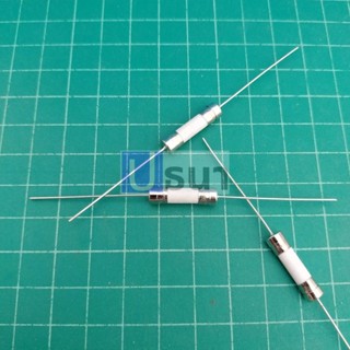 ฟิวส์ 2 ขา บัดกรี หางหนู เซรามิค Ceramic Fuse 5x20mm 250V F0.5A ถึง F30A #PC5x20F (1 ตัว)