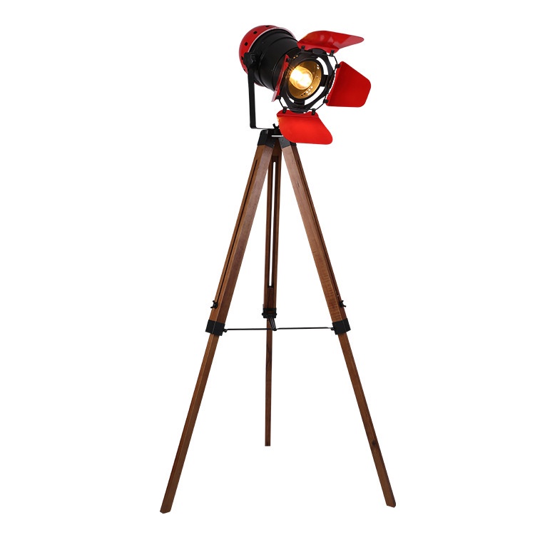 โคมไฟตั้งพื้น Led เหล็ก ไม้เนื้อแข็ง สไตล์วินเทจ สร้างสรรค์ สําหรับร้านอาหาร สํานักงาน ห้องนั่งเล่น - รูปที่ 5