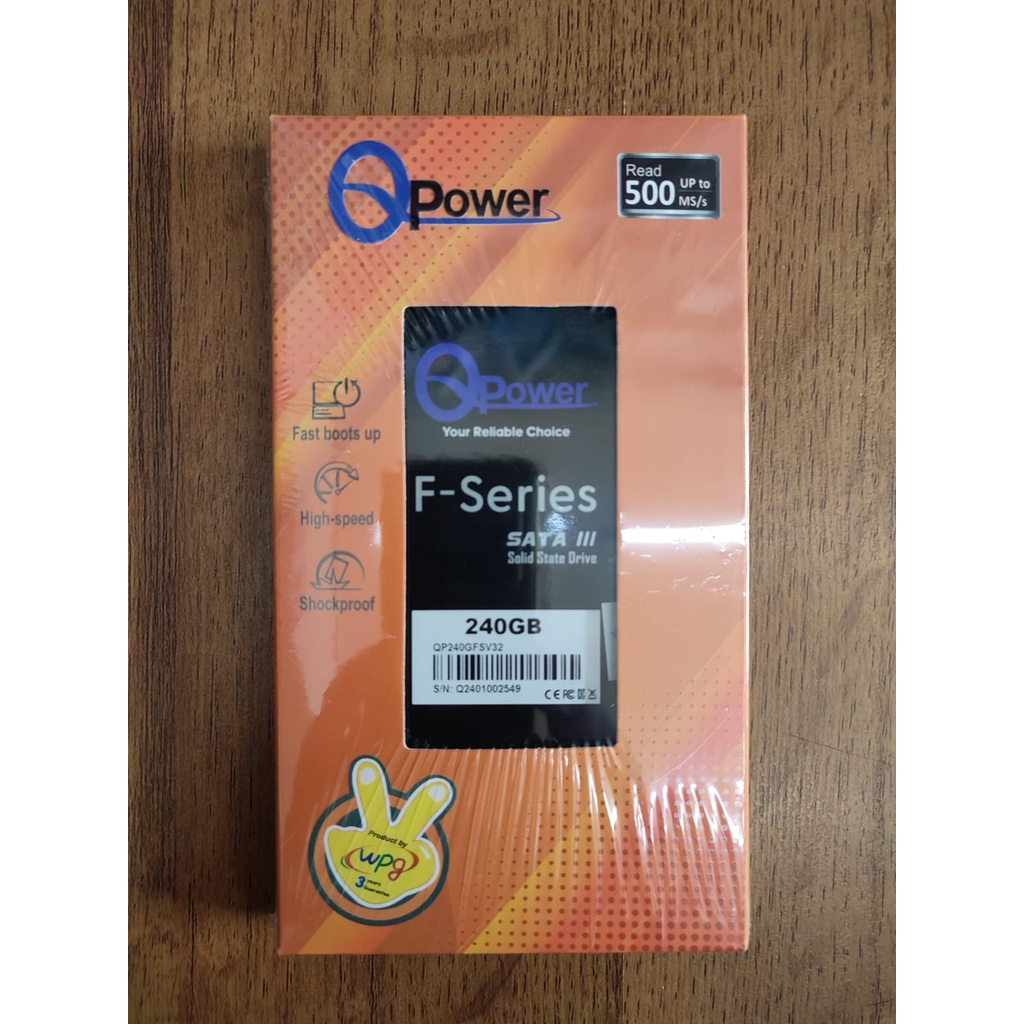 Ssd QPOWER F Series SSD SATA III 240GB ขนาด 2.5 นิ้ว