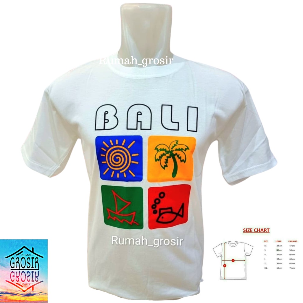 เสื้อยืดของที่ระลึก Bali Denpasar Kuta