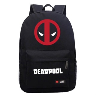 ❁ ✚Marvel Deadpool อะนิเมะกระเป๋าเป้สะพายหลังแฟชั่นลำลองสำหรับบุรุษและสตรีกระเป๋าเดินทางนักเรียน