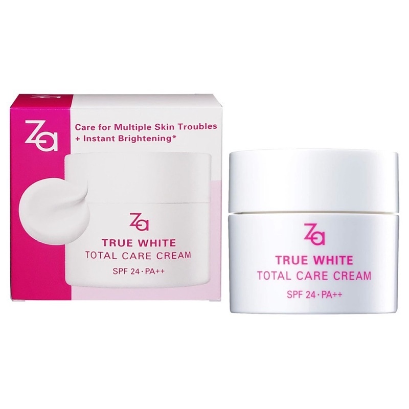 ZA True White Total Care Cream SPF24 PA++ ครีมบำรุงผิวหน้า  Za ทรูไวท์โททัลแคร์ ครีม 50 กรัม