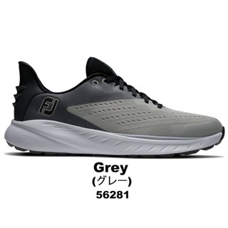 รองเท้ากอล์ฟ FootJoy Flex XP Golf Shoes 2023 Mens Golf Shoes Mesh Spikeless Grey Water Repellent Waterproof 56281 XW