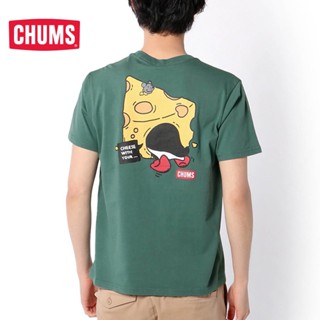 Chums/chacha Bird เสื้อยืดลําลอง แขนสั้น สไตล์ญี่ปุ่น สําหรับผู้ชาย ผู้หญิง เหมาะกับฤดูใบไม้ผลิ ฤดูร้อน