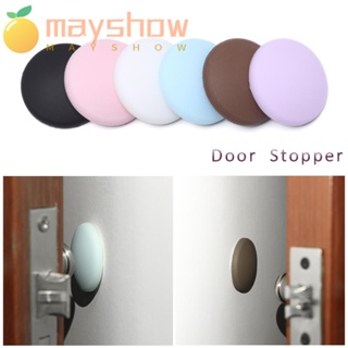 MAYSHOW Silicone Door Handle Stopper Buffer Self Adhesive Wall Protector Doorknob Crash Pad Rubber Anti-slip Sticker Bumper/Multicolor