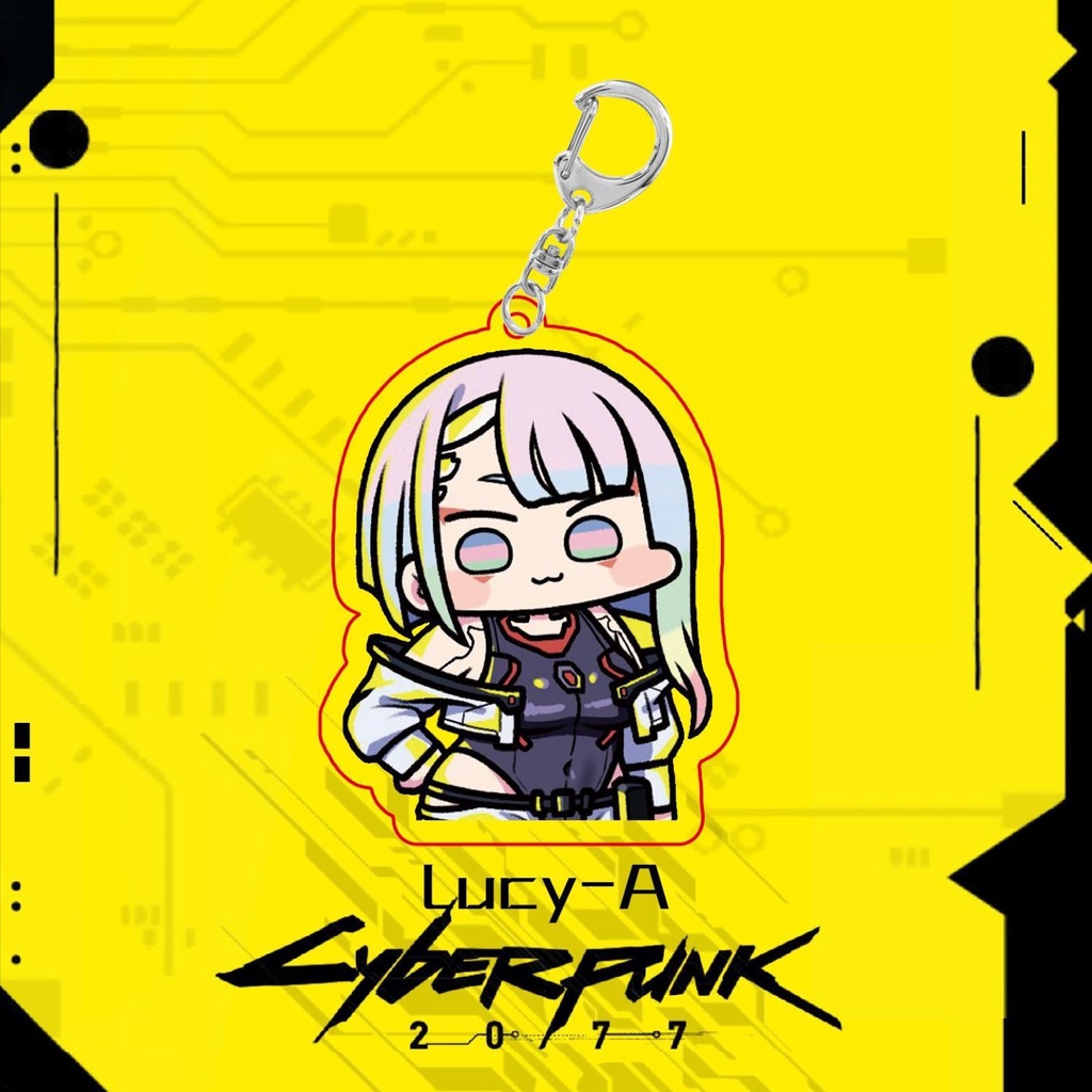 【CACG】CYBERPUNK EDGE RUNNERS David Lucy Rebecca Q Version พวงกุญแจคริลิค