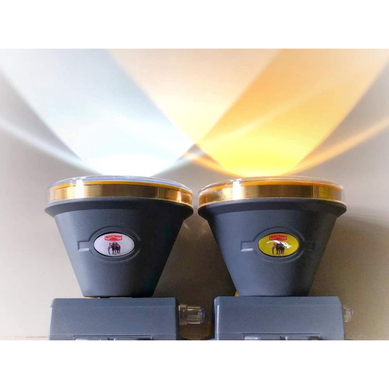 หัวไฟซุปเปอร์ฟูลมูนสวิทซ์หรี่ ตราช้าง รุ่น 631 เหลือง-ขาว