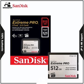 SanDisk 64GB 128GB 256GB 512GB Extreme PRO CFast 2.0 Memory Card SDCFSP