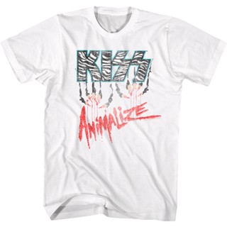 Animalize KISS T-Shirt เสื้อ ยืด ผู้ชาย เสื้อยืดแฟชั่น เสื้อยืดวินเทจ เสื้อเบลาส์