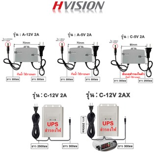 HVISION พร้อมส่ง อะแดปเตอร์ 12V 2A กันน้ำ กันฝน กันไหม้ ใช้ภายนอกได้ adapter power supply มาตรฐาน หม้อแปลง ราคาถูกสุด