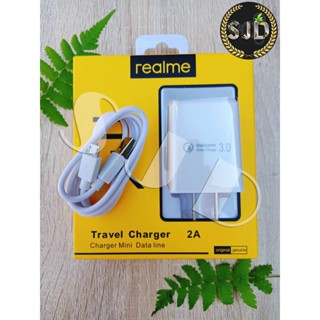 ชุดชาร์จREALME MICRO 2A  charger Mini Data line ใช้ได้กับรุ่น เรียวมี​​5/​ 5i,5S/Realme​C2/C3/C17/C1/