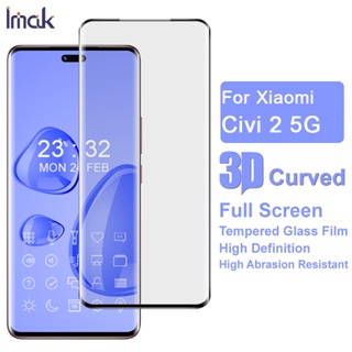 แท้ ฟิล์มกระจกนิรภัยกันรอยหน้าจอ 3D แบบโค้ง สําหรับ Xiaomi Mi Civi 2 5G Xiomi Mi Civi2 5G