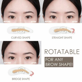Dnm แสตมป์เขียนคิ้ว ปรับได้ / แสตมป์เขียนคิ้ว รูปทรงสามแบบ / นุ่มขึ้น ปรับได้ และลายฉลุคิ้ว DIY โครงสร้าง / แม่พิมพ์แต่งคิ้ว แบบด่วน เครื่องมือแม่พิมพ์