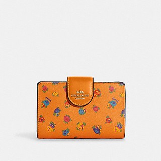 COACH MEDIUM CORNER ZIP WALLET IN SIGNATURE CANVAS