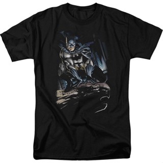 Batman Gotham Gargoyle DC Comics T-Shirt เสื้อคู่ เสื้อยืดผู้ชาย เสื้อยืดไม่ต้องรีด