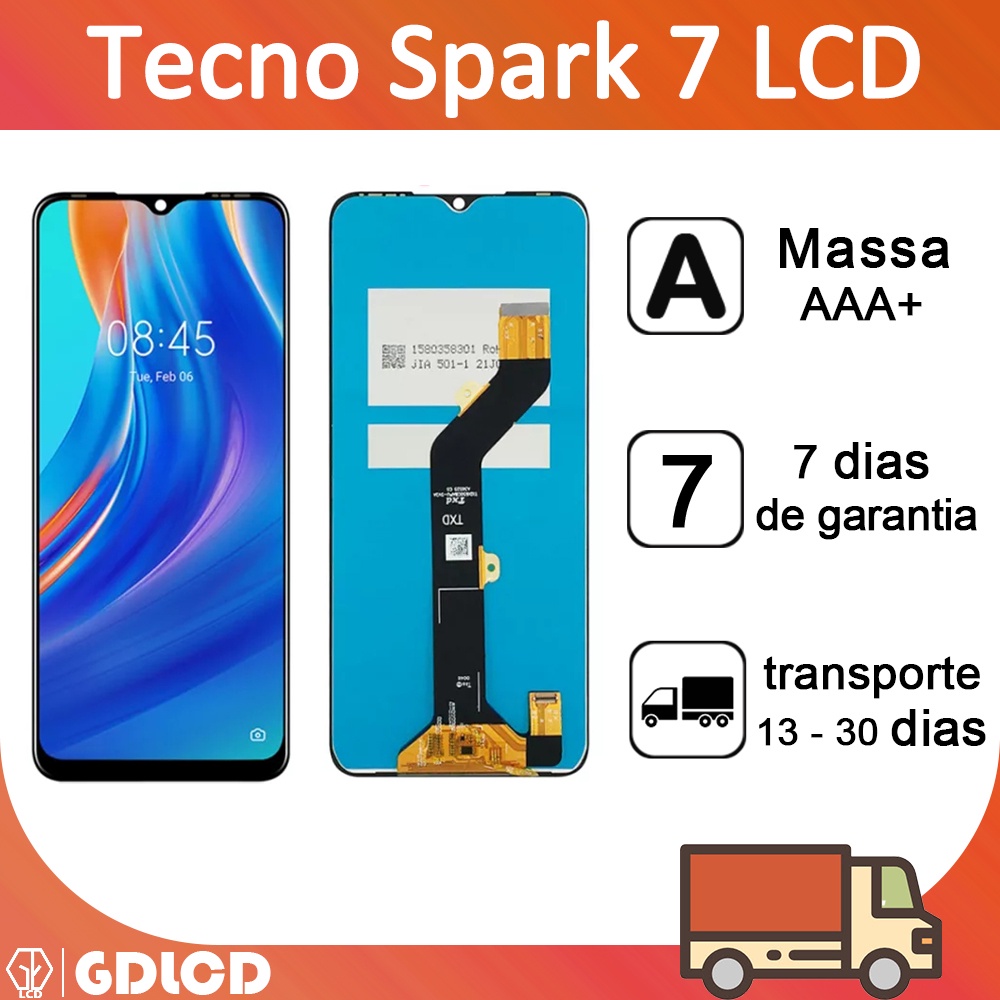 หน้าจอแสดงผล LCD พร้อมแผงดิจิไทเซอร์สัมผัส สําหรับ Infinix Tecno Spark 7 KF6 KF6j KF6i KF6k Tecno Sp