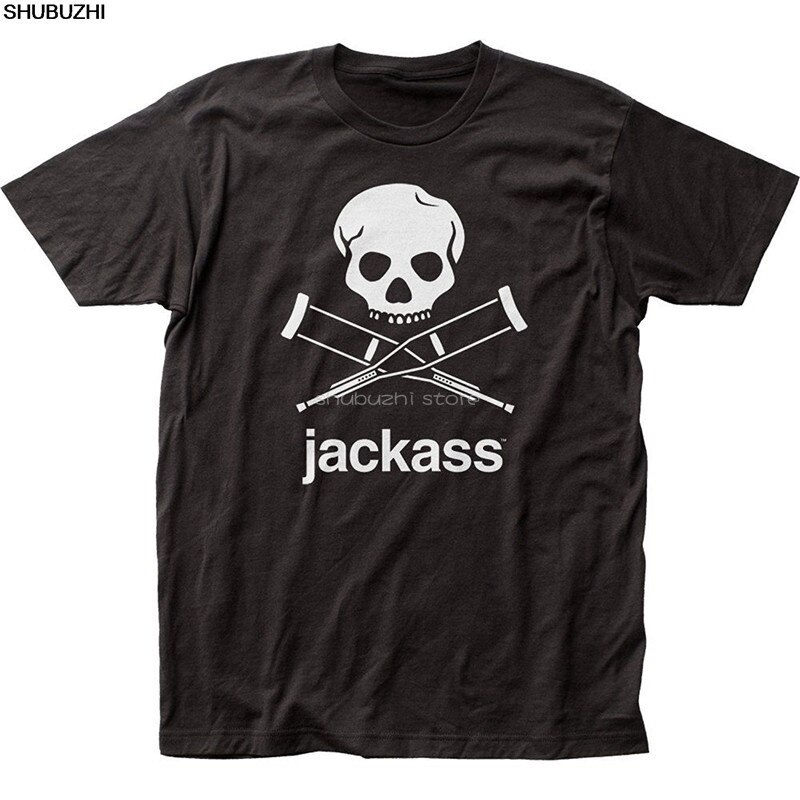 แฟชั่น Mens โลโก้ Jackass พิมพ์สีดำ T แฟชั่นที่ไม่ซ้ำกันของขวัญ Sbz6128