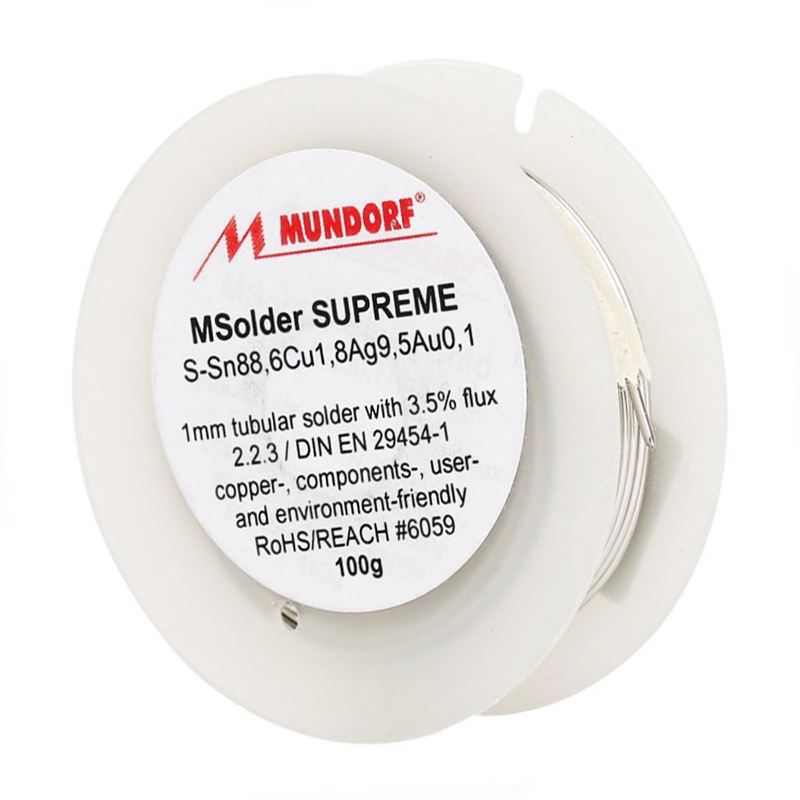 ของแท้ Mundorf supreme 9.5% silver gold solder แบ่งขายราคาต่อ1เมตร  ร้าน All Cable