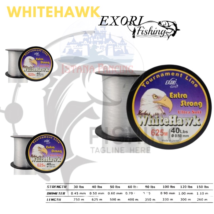 Whitehawk Exori WHITE HAWK 25LBS/ 30 LBS/40/50/60/80/100/120/150 LBS String
