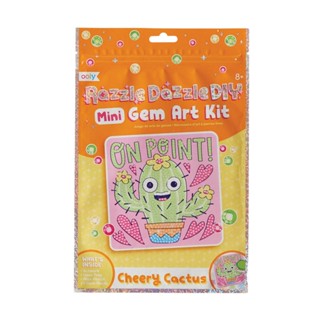 Razzle Dazzle DIY  Mini Gem Art Kit  ชุดประดิษฐ์ ติดเพชร ขนาดพกพา ลาย Cheery Cactus