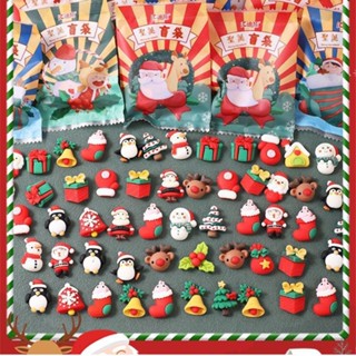 【พร้อมส่ง TH】🎄Christmas  3D เครื่องประดับเรซิ่นเรซิ่นการ์ตูน DIY ตกแต่งคริสต์มาส ของขวัญคริสต์มาส