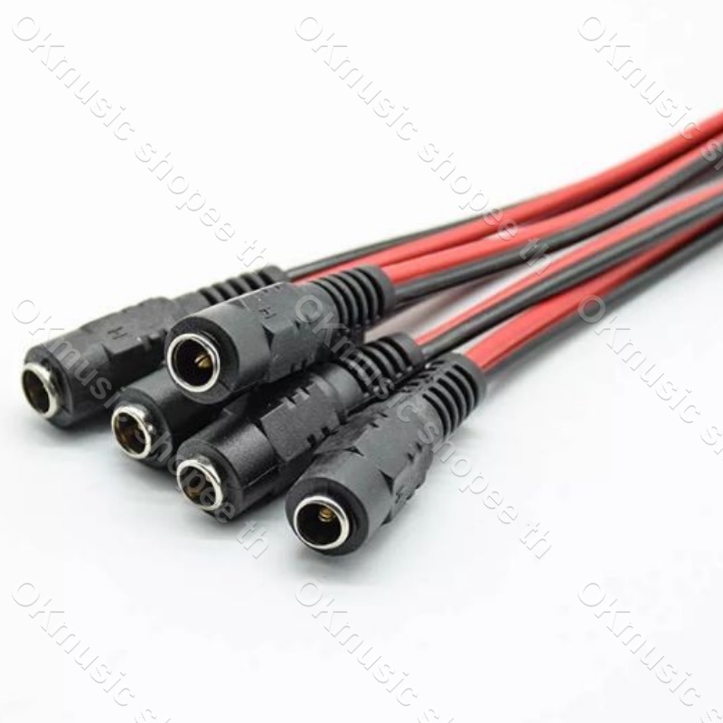 1 ชิ้น DC Jack ตัวผู้ ตัวเมีย Connector แจ๊คชาย แจ๊คหญิง 5.5x2.1มม. แบบขัน แบบกด กล้องวงจรปิด CCTV ปลั๊ก DC แจ็ค DC
