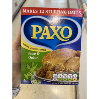 Sage &amp; Onion Stuffing ( Paxo Brand ) 170 G. ผลิตภัณฑ์สำหรับ สอดไส้ขนมปัง