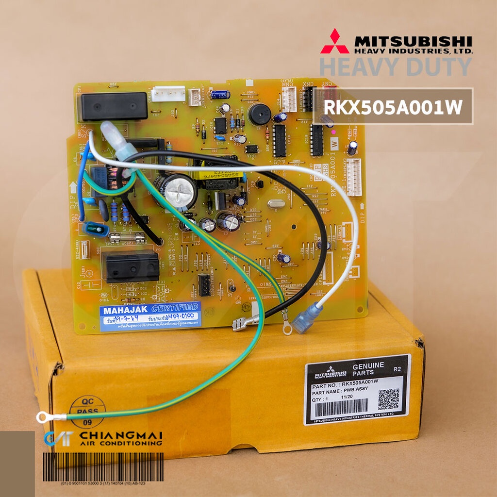 RKX505A001W (ใช้ RKX505A021W แทน) แผงวงจรแอร์ Mitsubishi Helavy Duty แผงบอร์ดแอร์มิตซูบิชิ บอร์ดคอยล