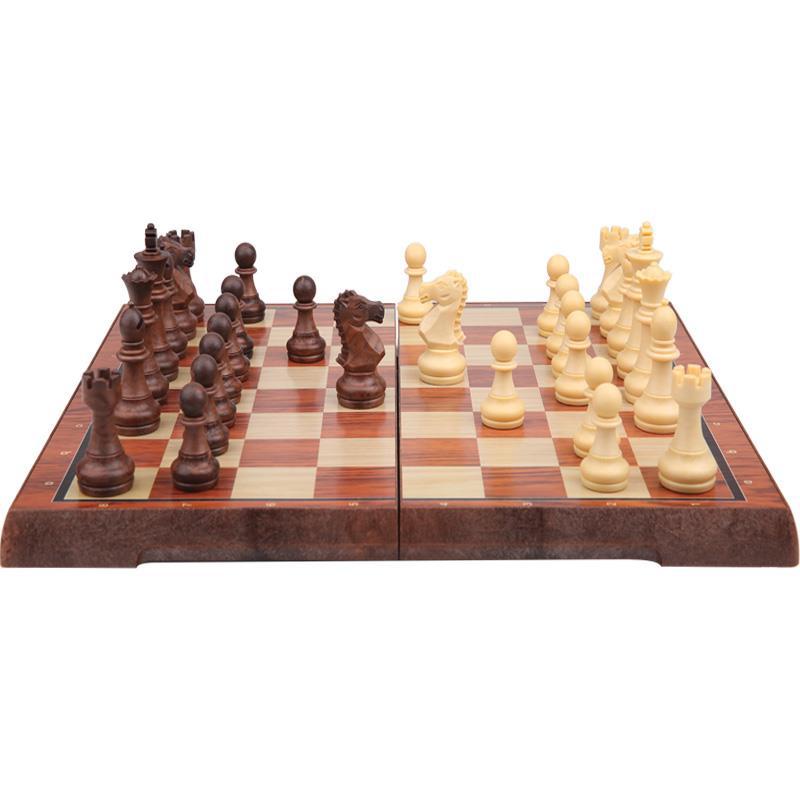 Magnetic Chess Pieces Adult High-grade Chessboard Imitation Solid Woodl
